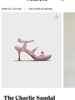 The Charlie Strappy Mid-Heel Sandal — Blush Pink